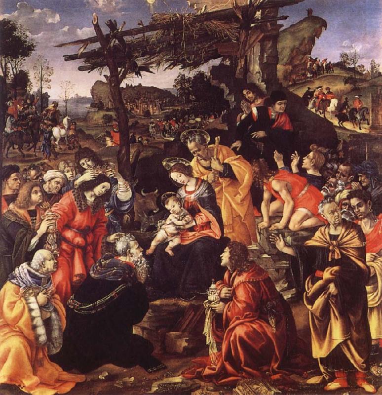 Filippino Lippi The adoration of the Konige china oil painting image